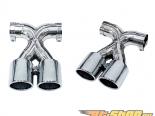 Cargraphic 2x89mm  Polished Double End Tailpipes X Version Porsche 981 Boxster 13-14