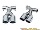 Cargraphic 2x100mm  Polished Double End Tailpipes X Version Porsche 981 Boxster 13-14