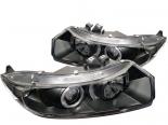 Передние фары на Honda Civic 06-10 Halo Projector Чёрный: Spyder