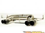 Status Gruppe Exhaust Section 3 V1 Rear Muffler Black 3 Inch 76mm Single Wall Tips BMW E46 M3 01-06