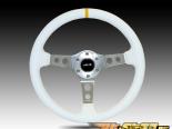 NRG  Leather with Ƹ Center Mark 3inch Deep 350mm Sport Steering  