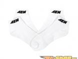 AEM Socks Logo White with Black Ankle Sport 2-Pair Per Pack - Men