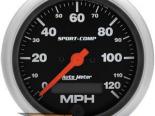 Autometer Sport-Comp 3 3/8 Programmable Speedometer 120MPH