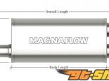   Magnaflow 5in.x8in, Camaro/Firebird V8,   2.5in.,   2.25in,  ( 21")