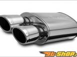 5in.x8in. Oval muffler Center Inlet/Dual Tip Outlet