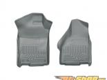Husky Liners   Floor Liners | Weatherbeater Series Grey Dodge Ram 1500 Quad Cab Pickup Two One 11-14