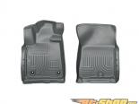 Husky Liners   Floor Liners | Weatherbeater Series Grey Toyota Tundra Crewmax | Double | Standard Cab Pickup 12-15