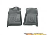 Husky Liners   Floor Liners | Weatherbeater Series Grey Ford F-250 Super Duty Standard Cab Pickup 12-15