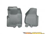 Husky Liners   Floor Liners | Weatherbeater Series Grey Ford F-450 Super Duty Supercab Pickup 11-12