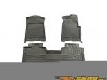 Husky Liners   & 2nd  Floor Liners | Weatherbeater Series Grey Ford F-150 Supercab Pickup Without Manual Transfer Case Shifter 09-14