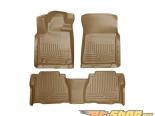 Husky Liners   & 2nd  Floor Liners | Weatherbeater Series Tan Toyota Tundra Double Cab Pickup 10-11