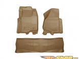 Husky Liners   & 2nd  Floor Liners | Weatherbeater Series Tan Ford F-350 Super Duty Crew Cab Pickup 11-12