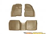 Husky Liners   & 2nd  Floor Liners | Weatherbeater Series Tan Ford Flex 09-14
