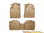 Husky Liners   & 2nd  Floor Liners | Weatherbeater Series Tan Toyota Camry 12-15