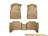Husky Liners   & 2nd  Floor Liners | Weatherbeater Series Tan Toyota Tacoma Double Cab Pickup 05-15