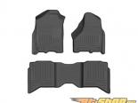 Husky Liners   & 2nd  Floor Liners | Weatherbeater Series Grey Dodge Ram 1500 Crew Cab Pickup One Two 11-14
