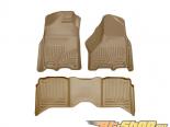 Husky Liners   & 2nd  Floor Liners | Weatherbeater Series Tan Dodge Ram 1500 Crew Cab Pickup Two One 11-14
