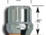 Gorilla "Small Diameter" Tuner Lug Nut комплект: Acorn Хром (Open-end 20-pack) #21531