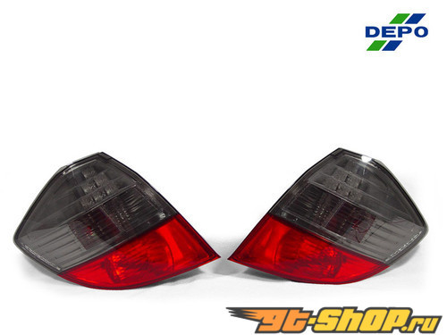 Задние фары для Honda Fit 08-12 Красный Тёмный Задние фары для Honda Fit 08-12 Красный Тёмный