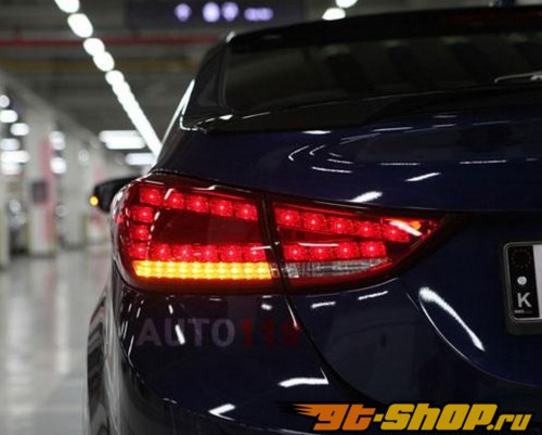 Задние фары на Hyundai Elantra 2010-2012 Audi Стиль Задние фары на Hyundai Elantra 2010-2012 Audi Стиль