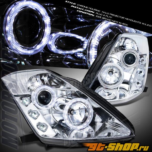 Передние фары на Nissan 350Z 03-09 PROJECTOR Хром Передние фары на Nissan 350Z 03-09 PROJECTOR Хром