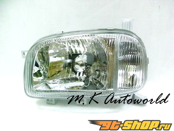 Передняя оптика на Nissan Micra 98-02 Хром Передняя оптика на Nissan Micra 98-02 Хром