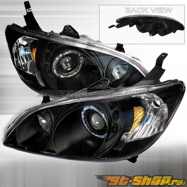Передняя оптика для Honda Civic 04-05 Halo Projector Чёрный : Spec-D Передняя оптика для Honda Civic 04-05 Halo Projector Чёрный : Spec-D