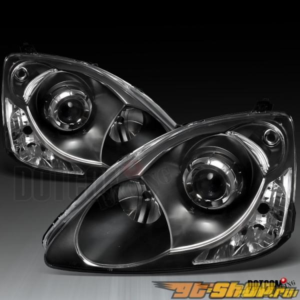 Передние фары для HONDA CIVIC SI EP3 2002-2005 PROJECTOR Чёрный Передние фары для HONDA CIVIC SI EP3 2002-2005 PROJECTOR Чёрный