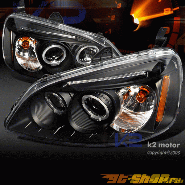 Передняя оптика для HONDA CIVIC 2001-2003 PROJECTOR Чёрный Передняя оптика для HONDA CIVIC 2001-2003 PROJECTOR Чёрный