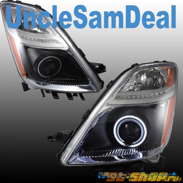 Передние фары для TOYOTA PRIUS 04-08 6000K CCFL HALO ANGEL EYE PROJECTOR CLEAR Чёрный Передние фары для TOYOTA PRIUS 04-08 6000K CCFL HALO ANGEL EYE PROJECTOR CLEAR Чёрный