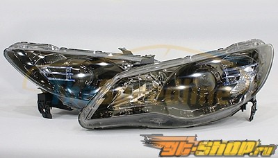 Передняя оптика на Acura CSX 06-11 R8 PROJECTOR DEPO Чёрный Хром Передняя оптика на Acura CSX 06-11 R8 PROJECTOR DEPO Чёрный Хром
