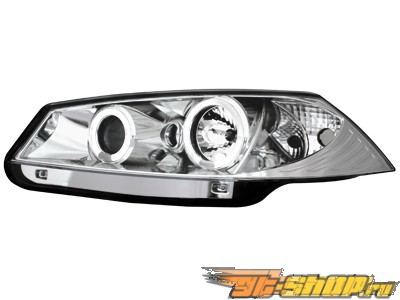 Передние фары для Renault Megane II 04-09 Halo Angel Eyes Хром Передние фары для Renault Megane II 04-09 Halo Angel Eyes Хром