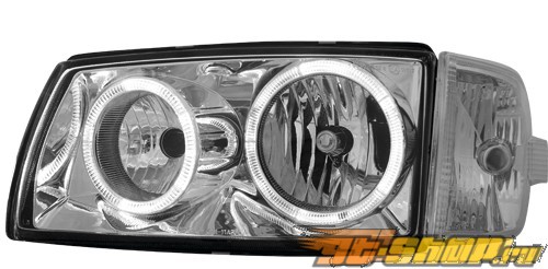 Передняя оптика для Volkswagen Bus T4 90-03 Halo Angel Eyes Хром Передняя оптика для Volkswagen Bus T4 90-03 Halo Angel Eyes Хром