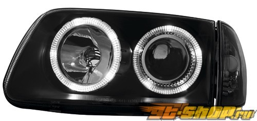 Передняя оптика для Volkswagen Polo 6N2 Halo Angel Eyes Чёрный Передняя оптика для Volkswagen Polo 6N2 Halo Angel Eyes Чёрный
