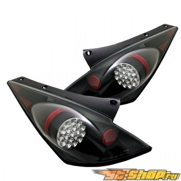 Задние фары на Nissan 350Z 03-05 Чёрный : Spyder Задние фары на Nissan 350Z 03-05 Чёрный : Spyder