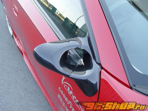 Карбоновые зеркала с синими линзами Ganador Super для Toyota Celica ZZT231 00-05 
